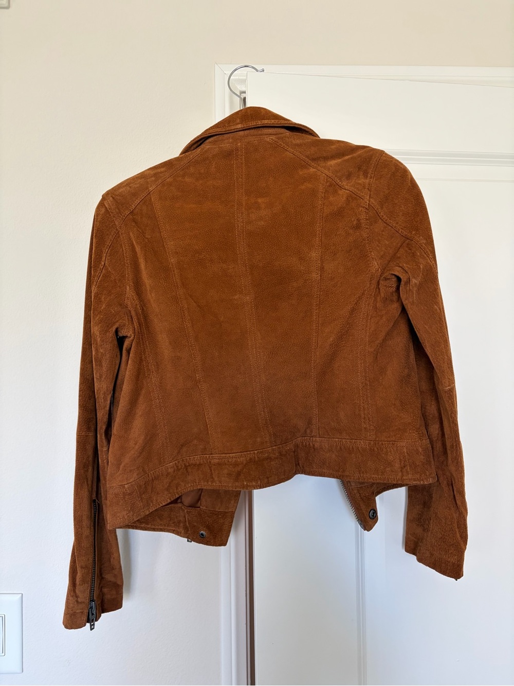 Blank NYC Suede Moto Jacket - Chestnut Brown / Camel - Picture 2 of 3
